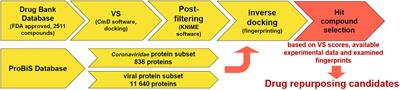 Repurposing of Drugs for SARS-CoV-2 Using Inverse Docking Fingerprints